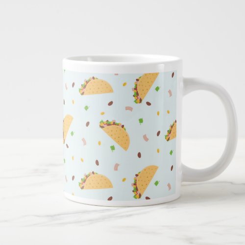 Hungry For Tacos Pattern Giant Coffee Mug