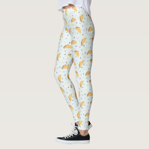 Hungry For Tacos Pattern Leggings