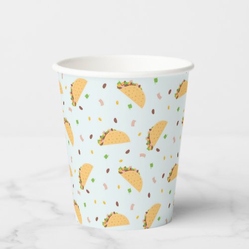 Hungry For Tacos Pattern Paper Cups