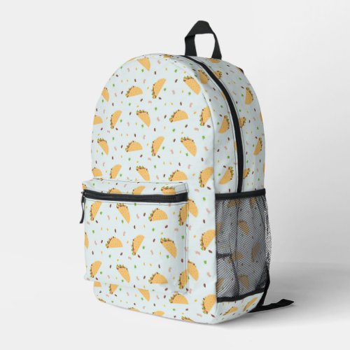 Hungry For Tacos Pattern Printed Backpack