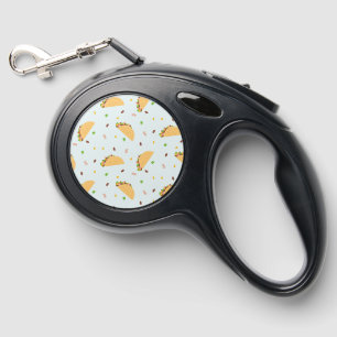 Hungry For Tacos Pattern Retractable Pet Leash