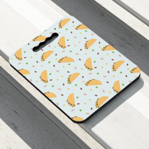 Hungry For Tacos Pattern Seat Cushion