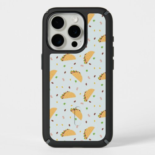 Hungry For Tacos Pattern iPhone 15 Pro Case