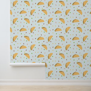 Hungry For Tacos Pattern Wallpaper