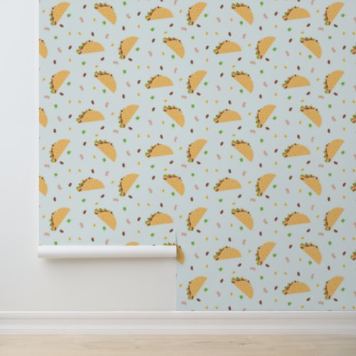 Hungry For Tacos Pattern Wallpaper