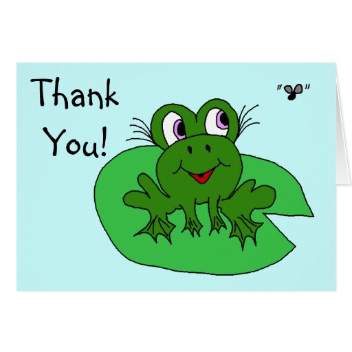 Hungry Frog Gal Card | Zazzle