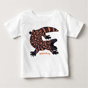 Hungry gila monster lizard cartoon illustration baby T-Shirt