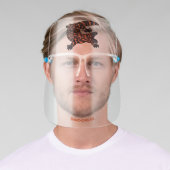 Hungry gila monster lizard cartoon illustration  face shield (Insitu)