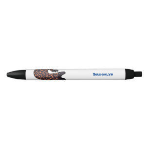 Hungry gila monster lizard cartoon illustration pen