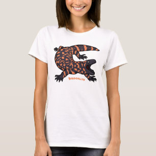 Hungry gila monster lizard cartoon illustration T-Shirt
