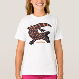 Hungry gila monster lizard cartoon illustration T-Shirt