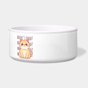 Hungry Ginger Cat. Bowl