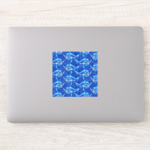 Hungry Great White Sharks Sticker