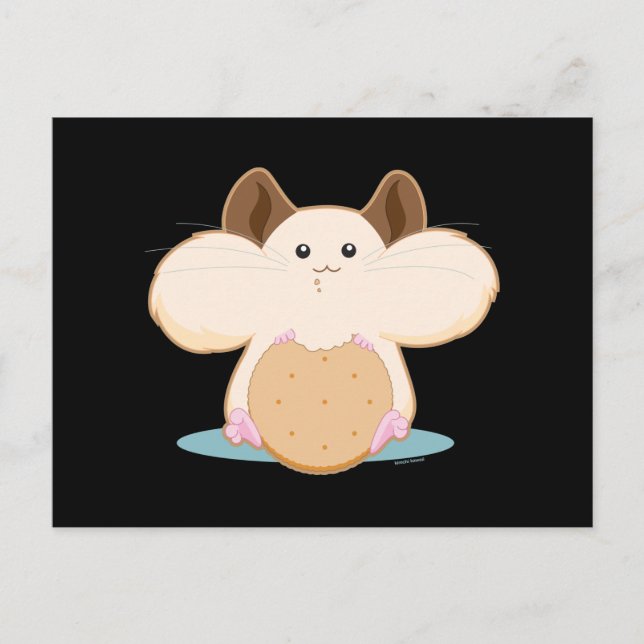 Hungry Hamster Postcard (Front)