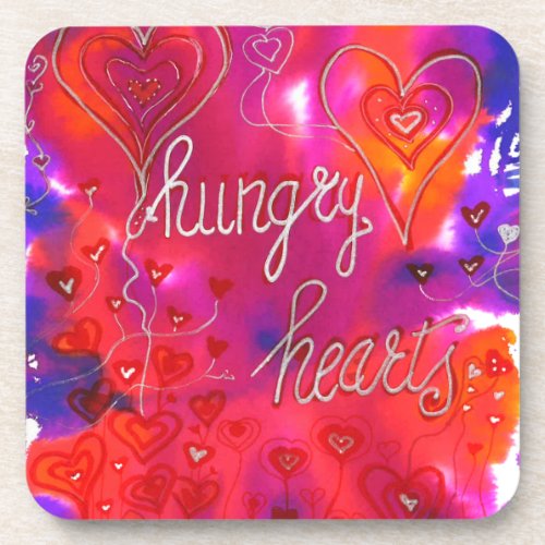 Hungry Hearts  Beverage Coaster