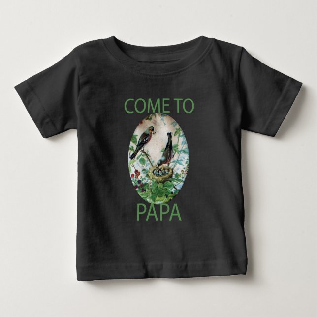 Hungry Hearts: Papa’s Got Food! Baby T-Shirt (Front)