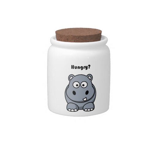 Hungry Hippo Funny Kids Hippopotamus Cartoon Candy Jar