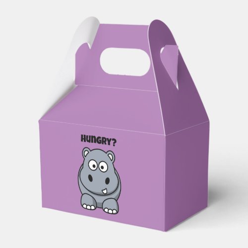 Hungry Hippo Funny Kids Hippopotamus Cartoon Favor Boxes