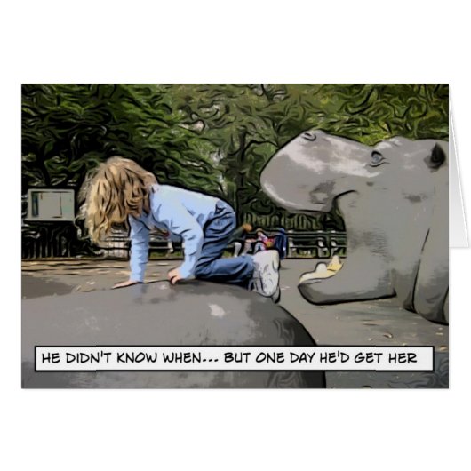hungry hippo - one day cards (Front Horizontal)