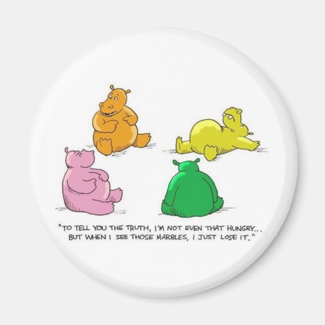 Hungry Hippos! - Magnet (Front)