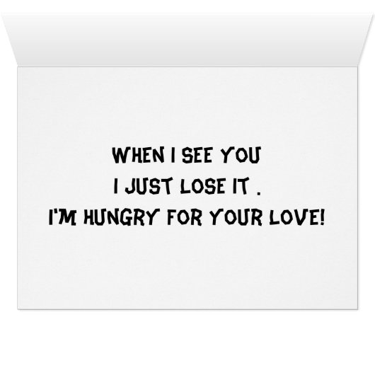 Hungry Hippos! - Romance Card (Inside Horizontal (Bottom))