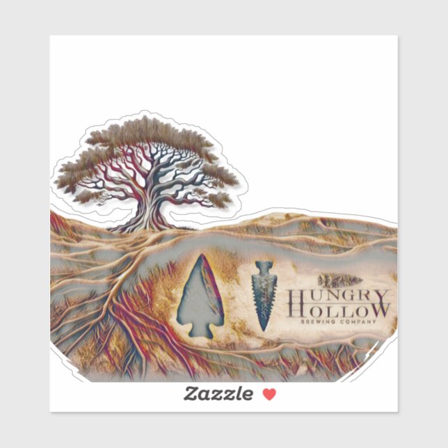 Hungry Hollow Brewing Kiss Cut Sticker (Sheet)