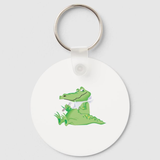 hungry hungry alligator keychain (Front)