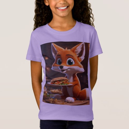  Hungry Like a Fox Kids Foodie Adventure Tee T_Shirt