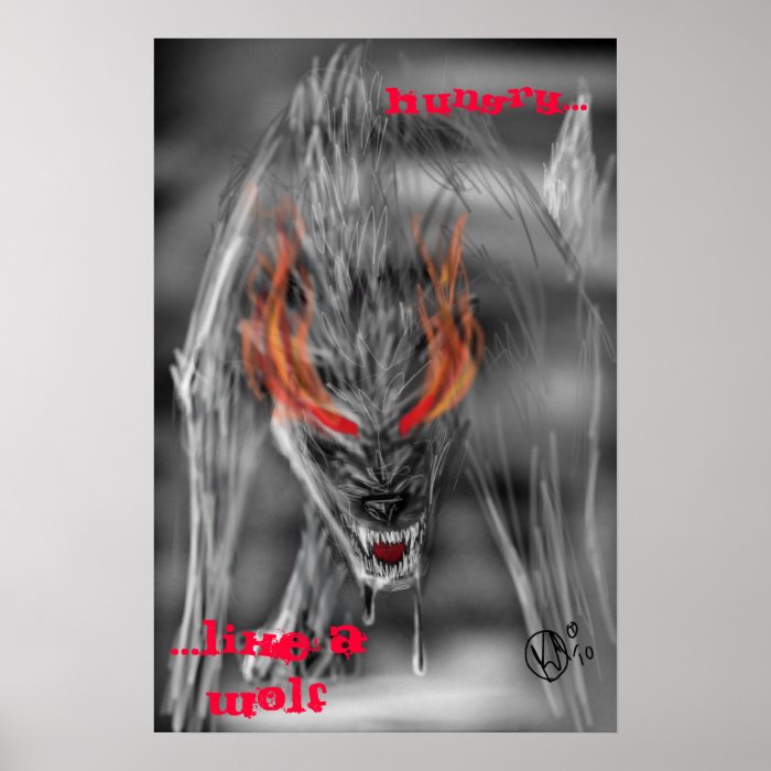 Hungry Like A Wolf Poster