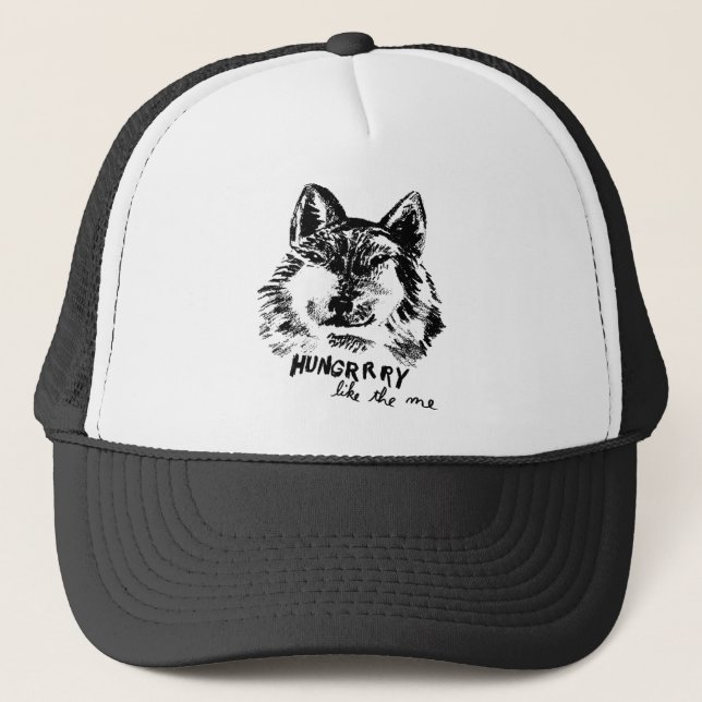 hungry like the wolf trucker hat (Front)