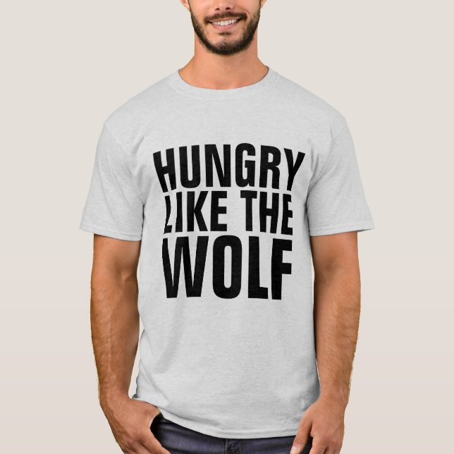 HUNGRY LIKE THE WOLF Vintage T-shirts (Front)