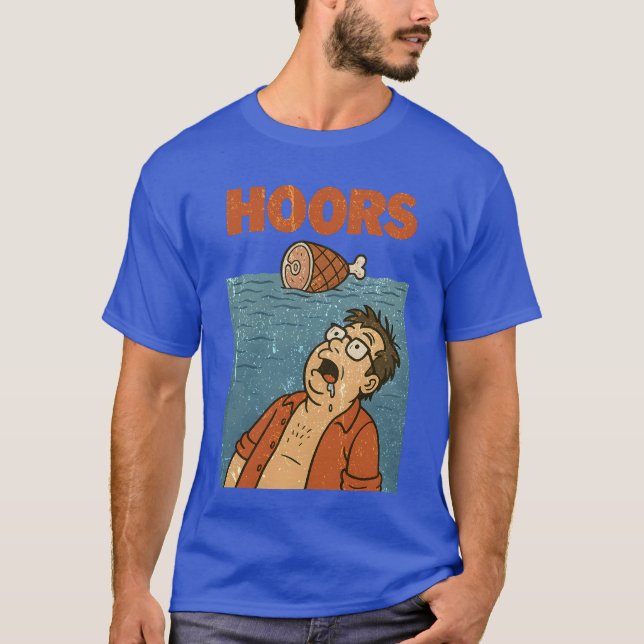 Hungry Man Drooling at Floating Ham T-Shirt (Front)