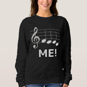 Hungry Musician Feed Me Music Notes Sweatshirt