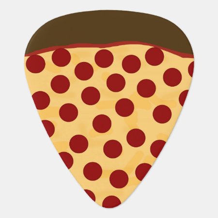 Hungry Musician Pepperoni Pizza Guitar Pick