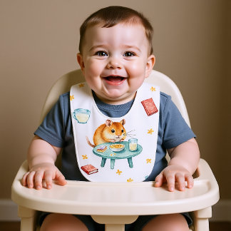 Hungry Muskrat Baby Bib