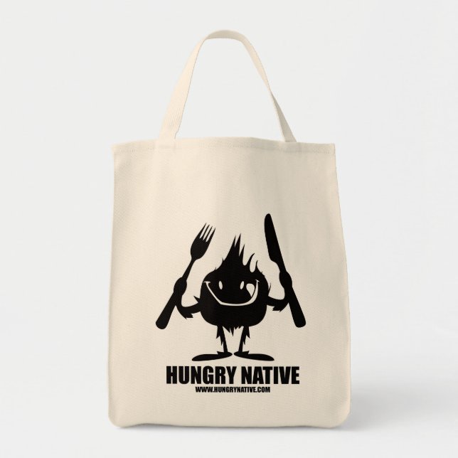 Hungry Native Grocery Tote (Front)