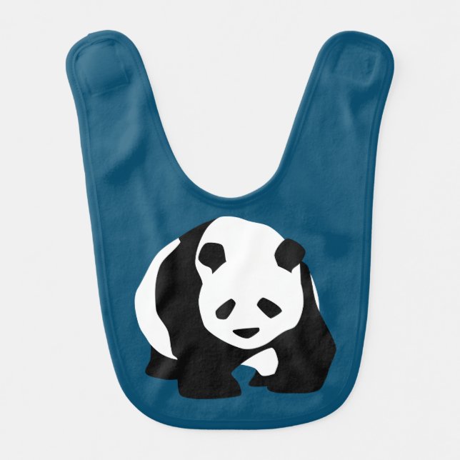 Hungry Panda Baby Bib  (Front)