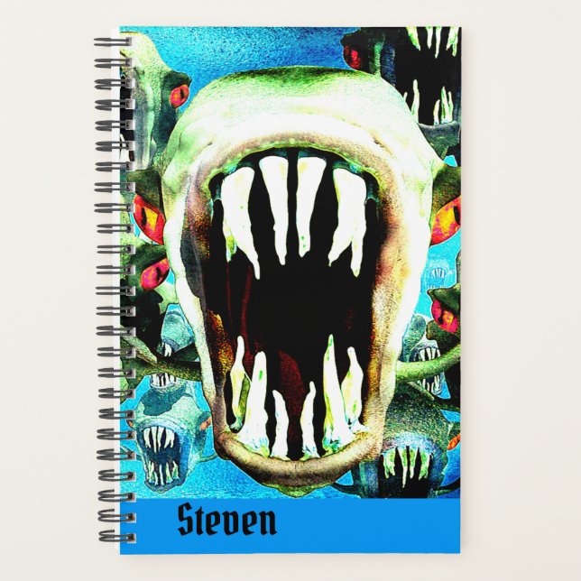 Hungry Piranha Personalized Planner (Front)