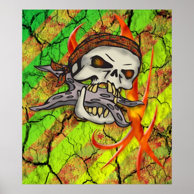 Hungry Pirate Print and Poster (Front)