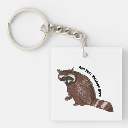 Hungry Raccoon Keychain