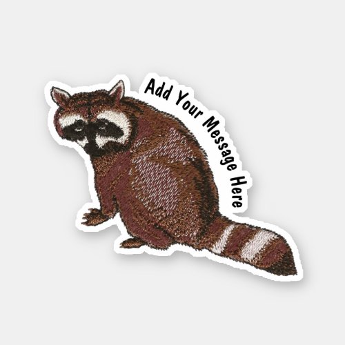 Hungry Raccoon Sticker