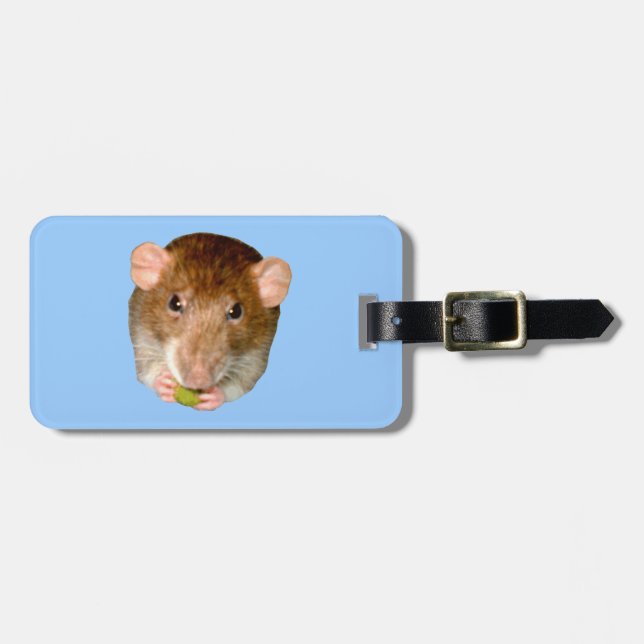 Hungry Rat Custom Luggage Tag (Front Horizontal)