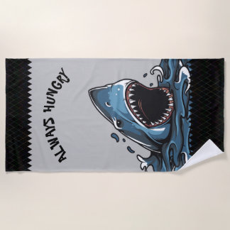 HUNGRY SHARK BEACH TOWEL