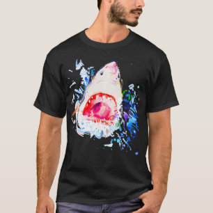 Hungry Shark, Handpainted T-Shirt