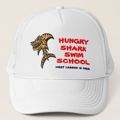 Hungry Shark Swim school Trucker Hat