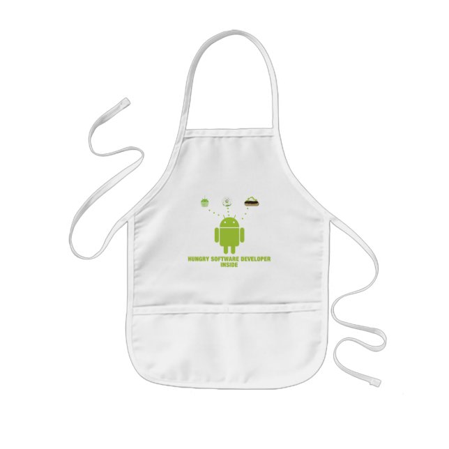 Hungry Software Developer Inside (Android) Kids' Apron (Front)