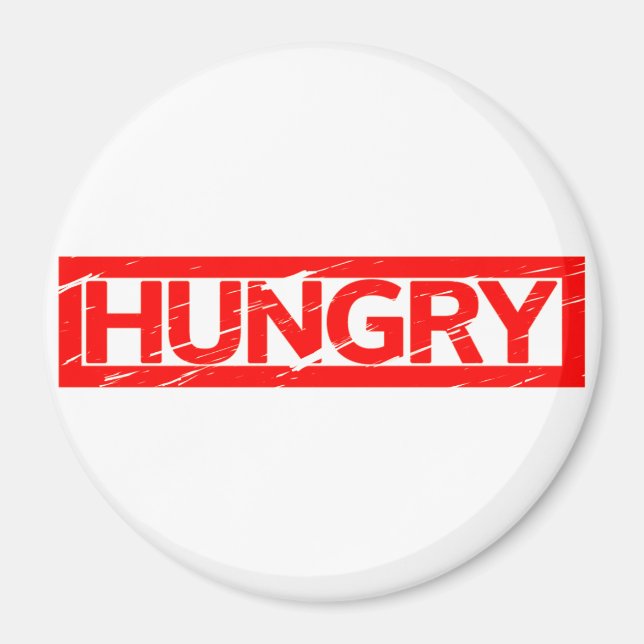 Hungry Stamp Magnet (Front)