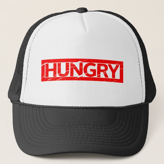 Hungry Stamp Trucker Hat (Front)