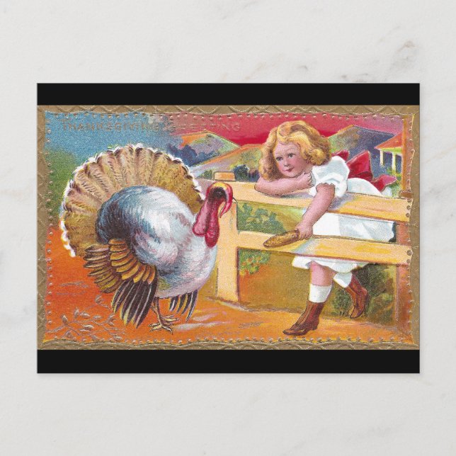 Hungry Turkey Postcard (Front)