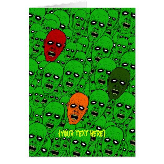 Hungry Undead Zombie Heads (Front)